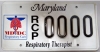 Maryland RCP License Plate_AARC Member Rate